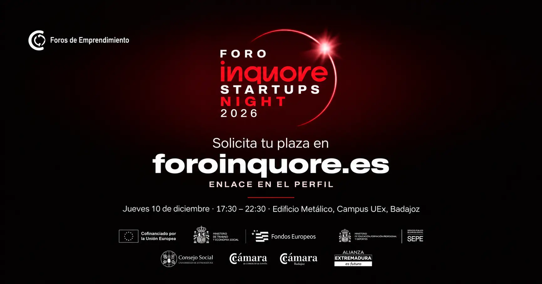 FORO INQUORE STARTUPS NIGHT 2026