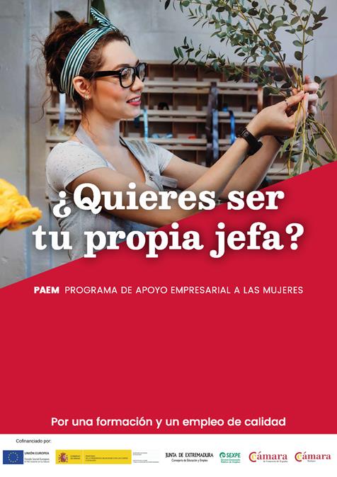 Influencia Desear elefante Programa de Apoyo Empresarial a las Mujeres (PAEM) | Cámara Oficial de  Comercio, Industria y Servicio de Badajoz