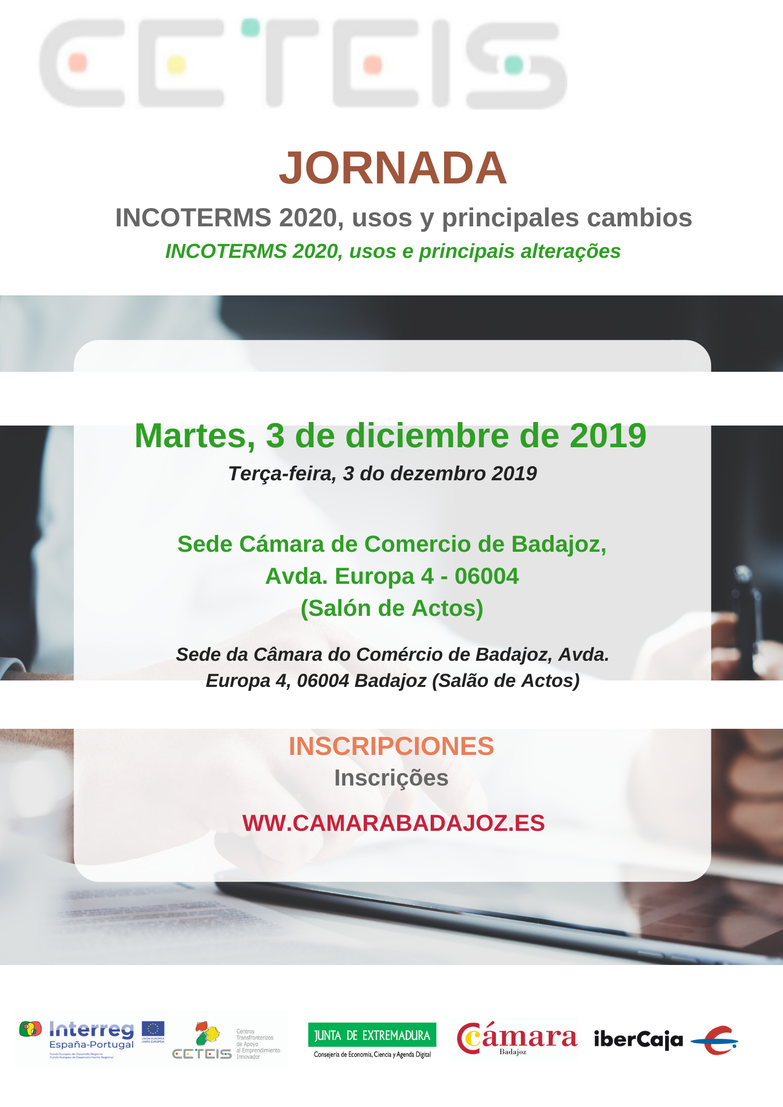BADAJOZ- Jornada de INCOTERMS 2020, usos y principales cambios - CETEIS