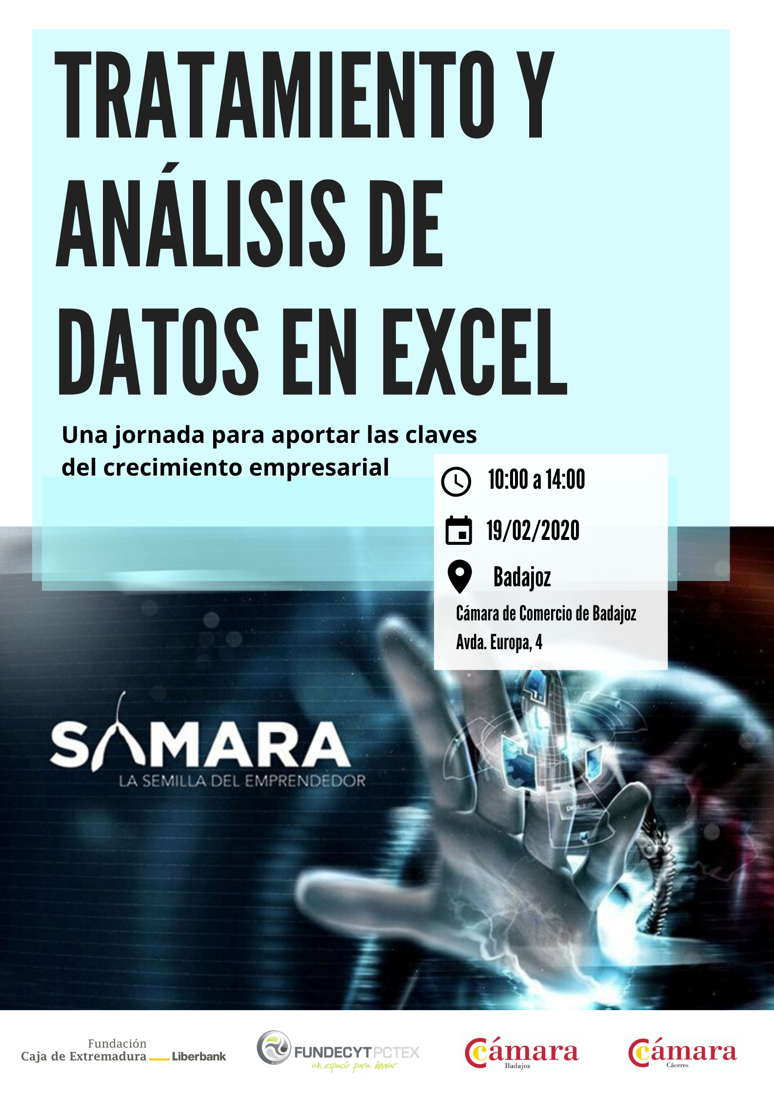 BADAJOZ- Jornada formativa: Tratamiento y análisis de datos en Excel- SAMARA EMPRENDE 19/02