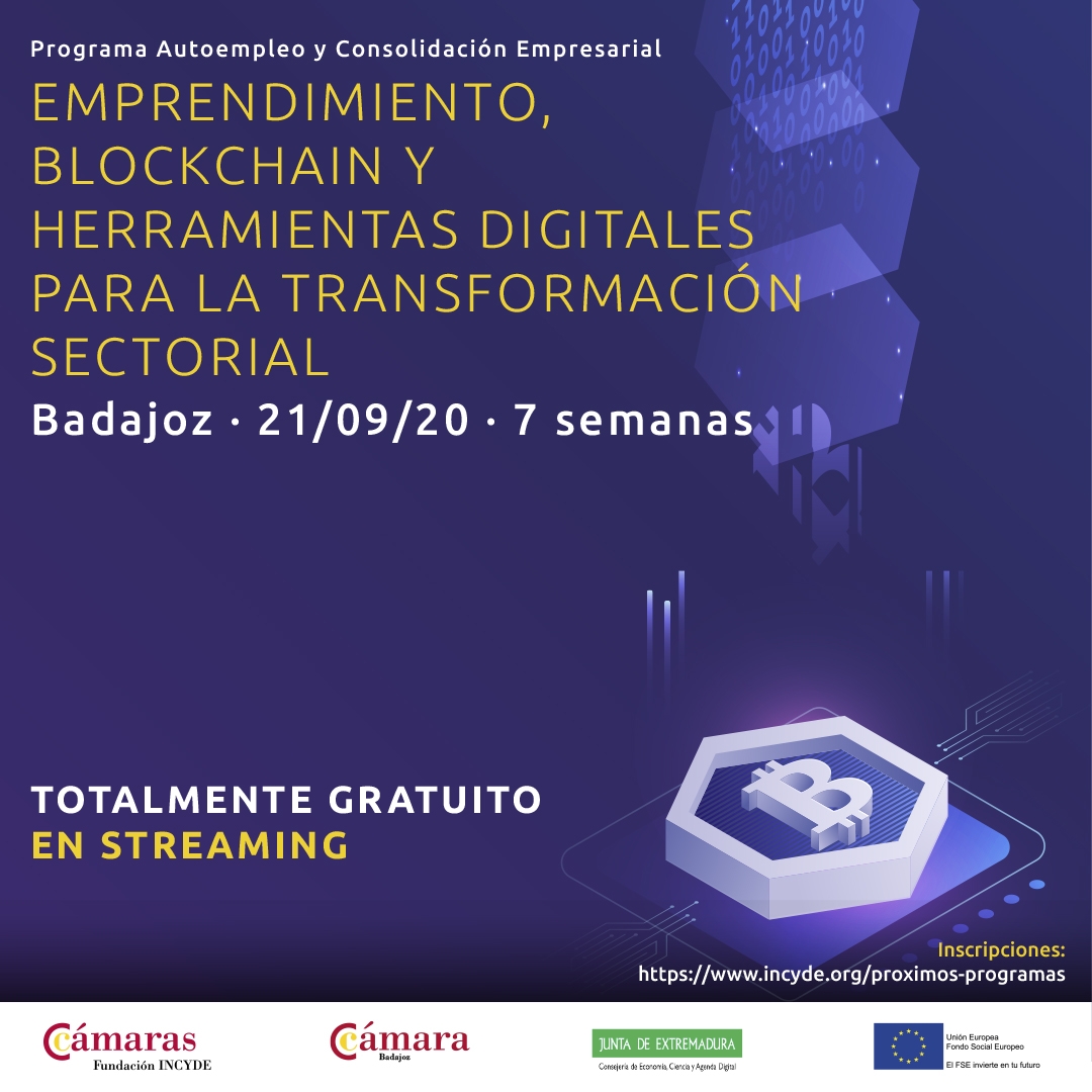 Programa de Autoempleo y Consolidación Empresarial. Emprendimiento, Blockchain y Herramientas Digitales para la Transformación Sectorial