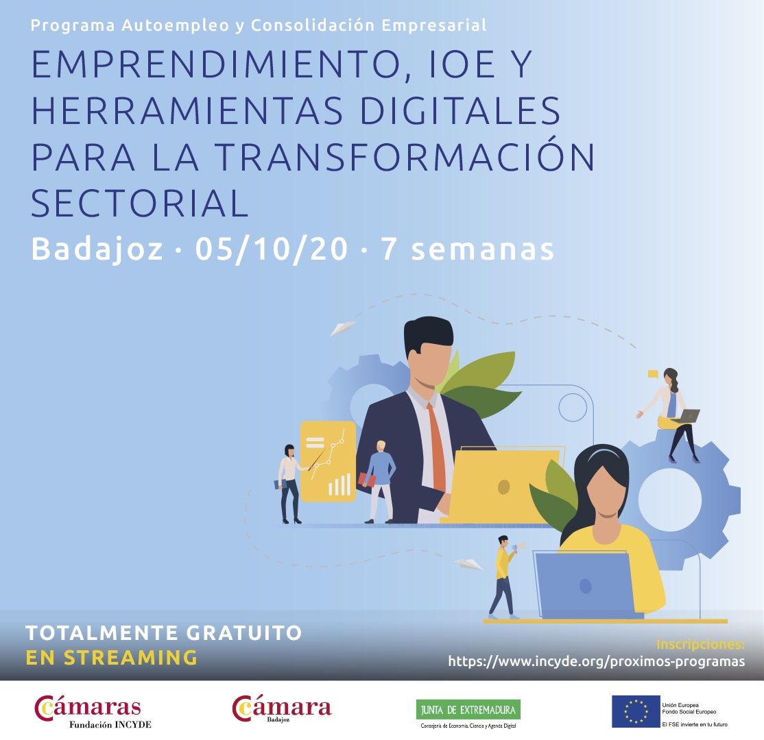 Programa Autoempleo y Consolidación Empresarial- Emprendimiento, IoE y herramientas digitales para la transformación sectorial