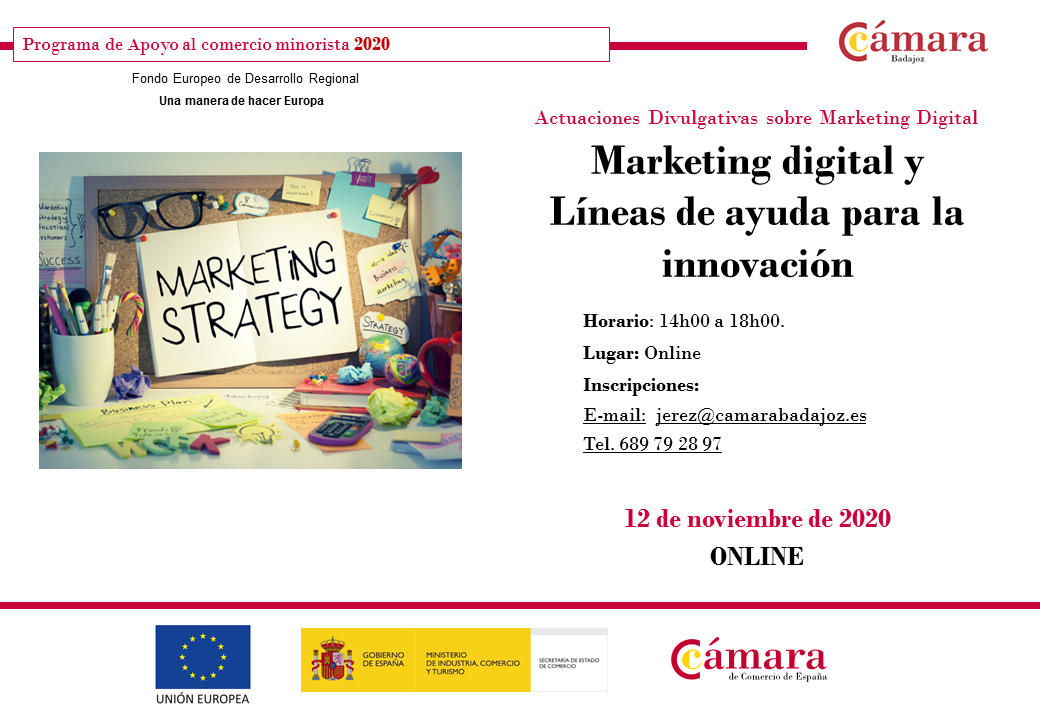 Taller Online - Marketing digital y Líneas de ayuda para la innovación - PCM 2020