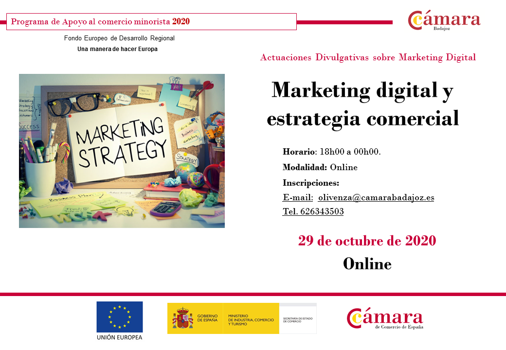 Taller online: Marketing digital y estrategia comercial- PCM 2020