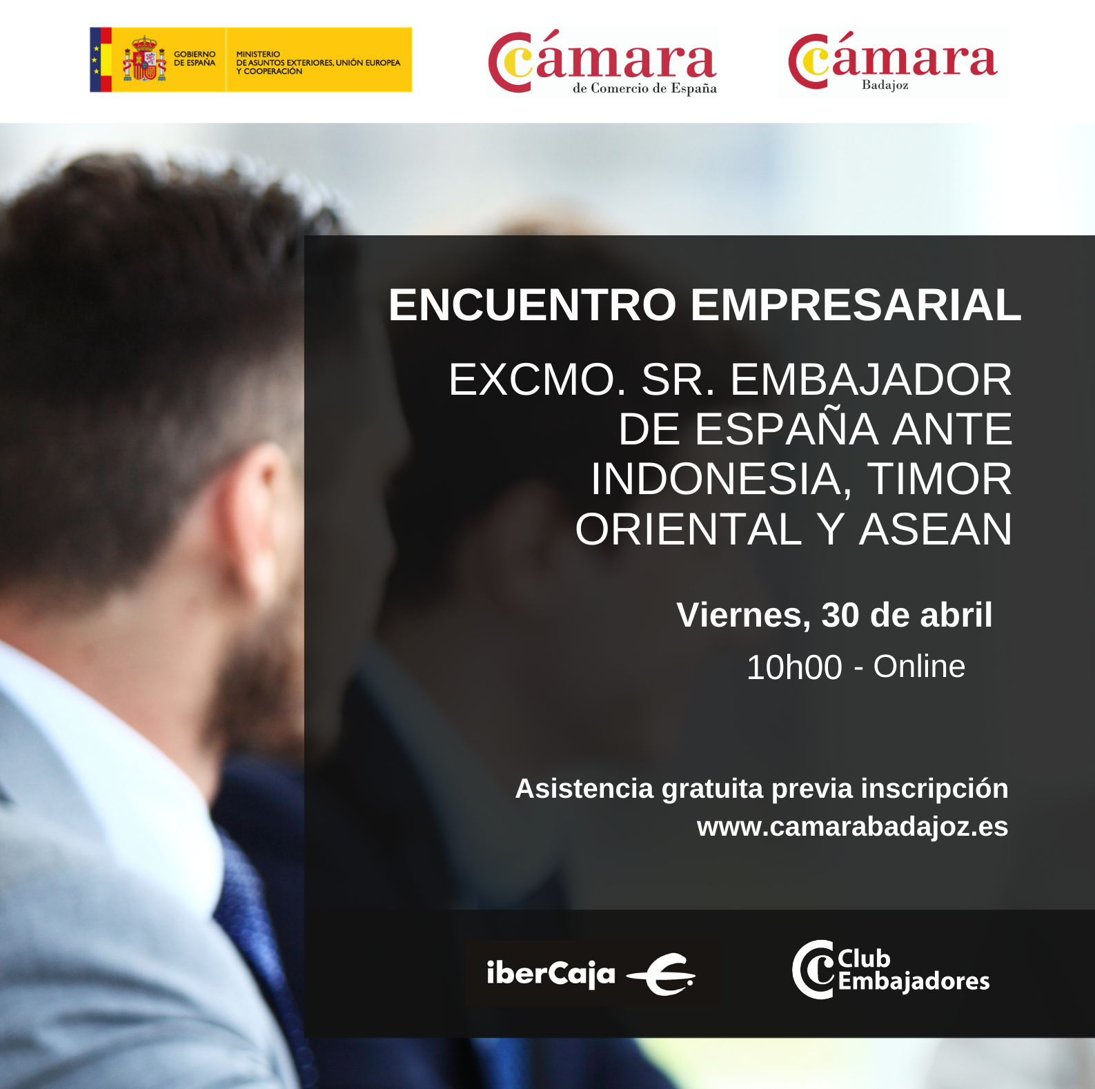 CLUB EMBAJADORES: Encuentro con el Excmo. Sr. Embajador de España ante Indonesia