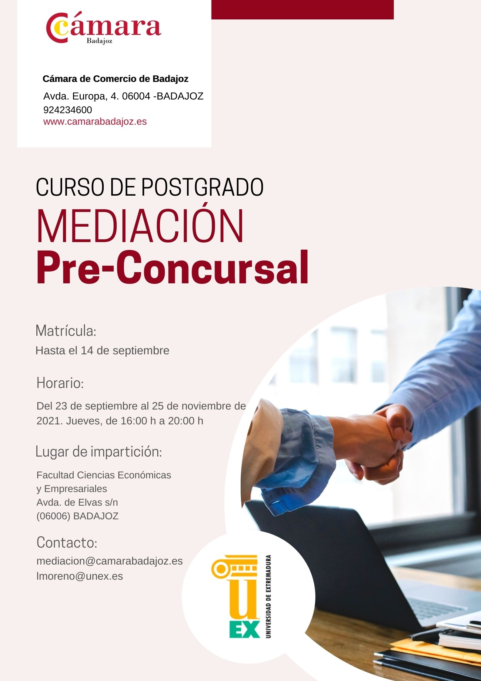 CURSO DE POSTGRADO: Mediación Pre- Concursal