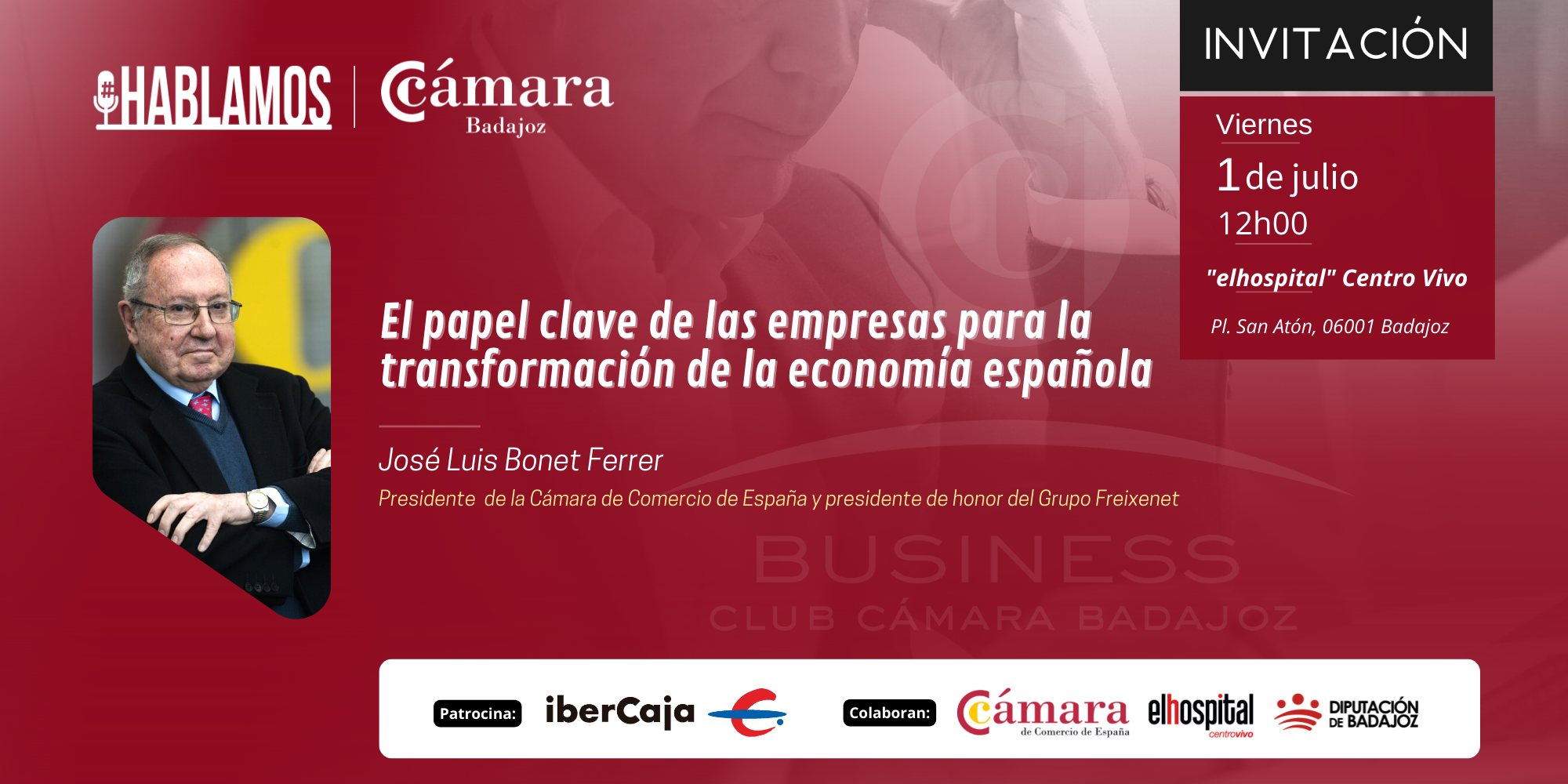 #HABLAMOS con José Luis Bonet: El papel clave de las empresas para la transformación de la economía española