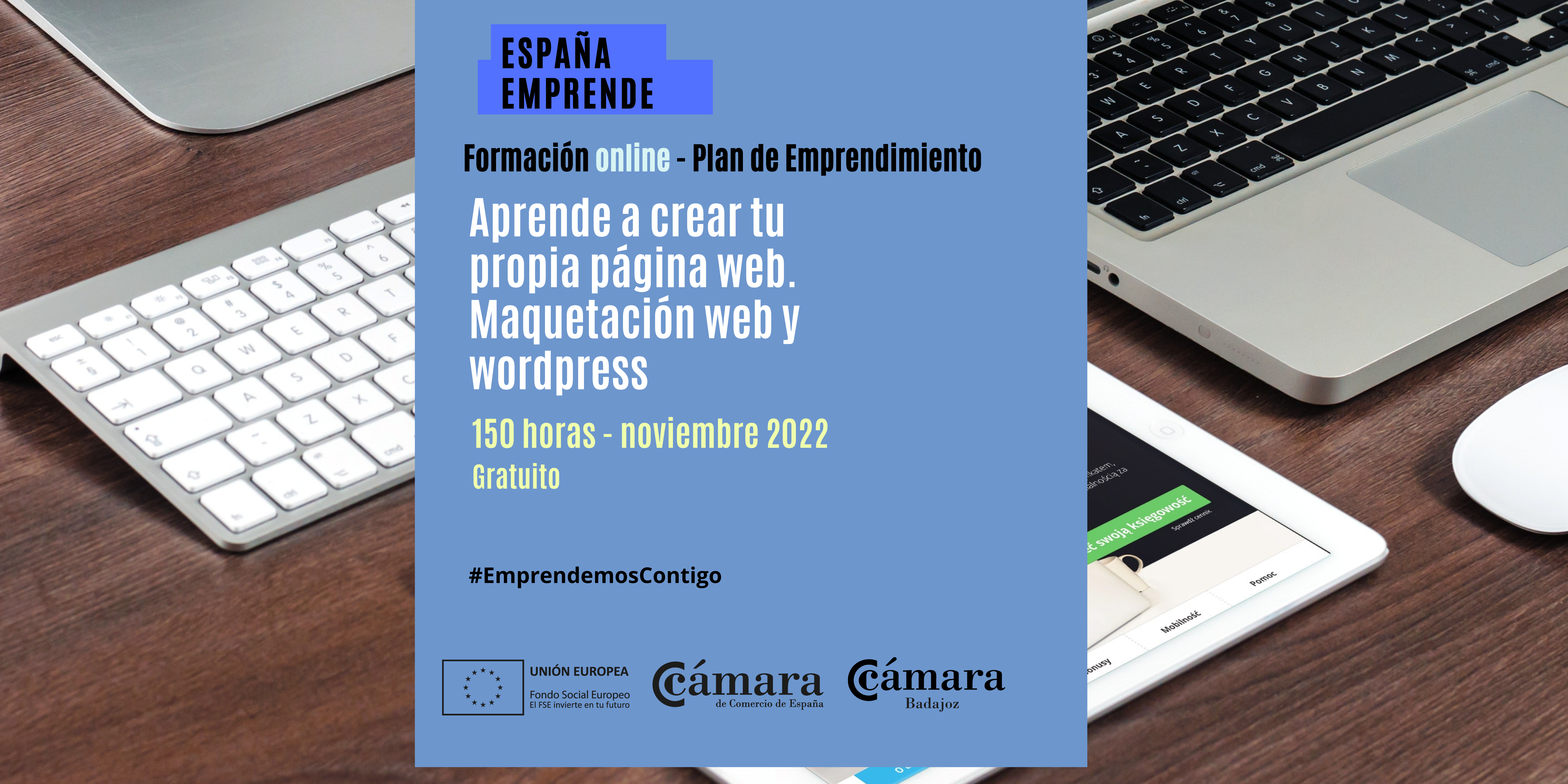 CURSO ESPAÑA EMPRENDE: Aprende a crear tu propia página web. Maquetación web y wordpress
