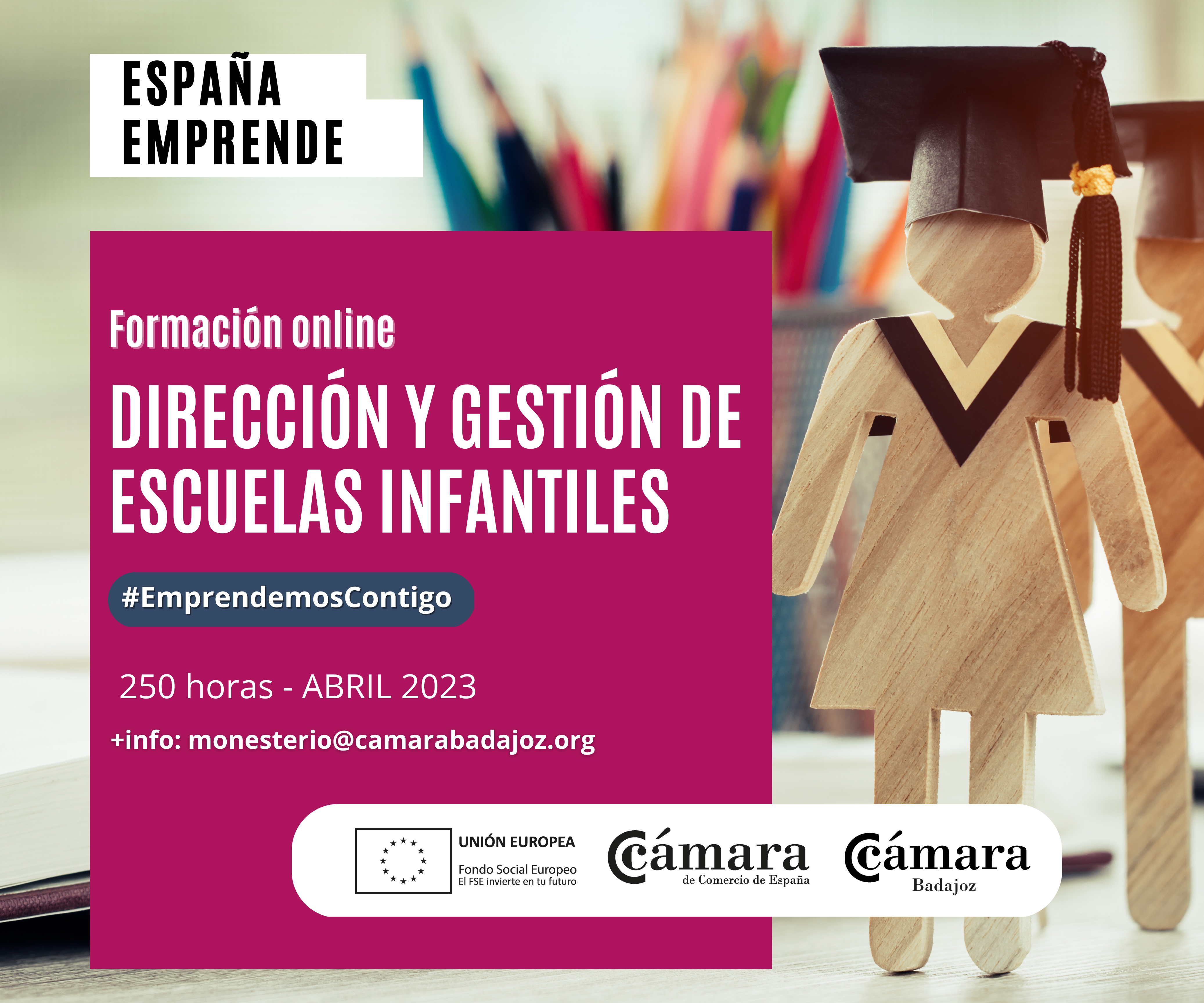 CURSO ESPAÑA EMPRENDE: DIRECCIÓN Y GESTIÓN DE ESCUELAS INFANTILES