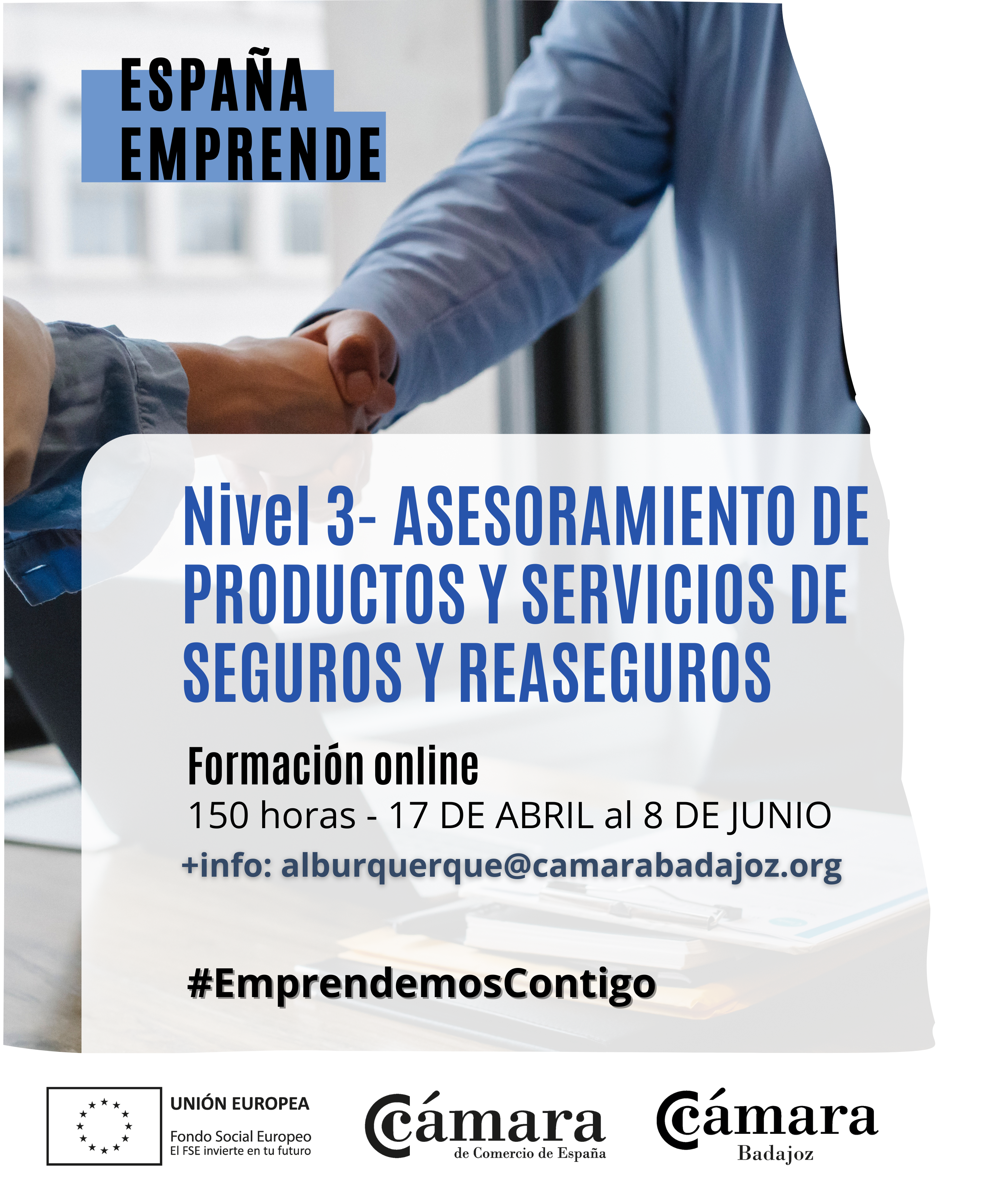 CURSO ESPAÑA EMPRENDE: Nivel 3 - Asesoramiento de Productos y Servicios de Seguros y Reaseguros