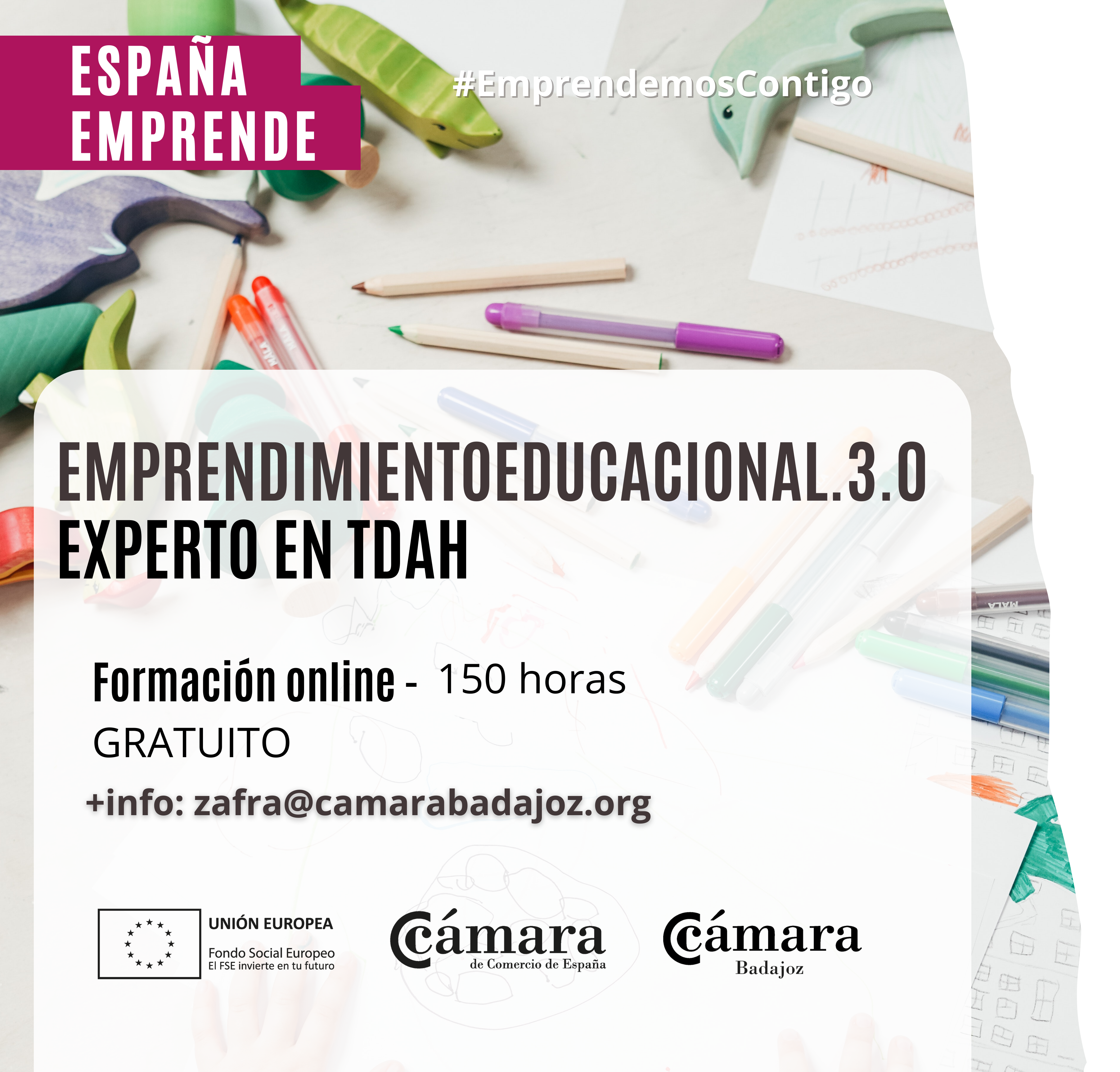 CURSO ESPAÑA EMPRENDE: EMPRENDIMIENTO EDUCACIONAL.3.0. EXPERTO EN TDAH
