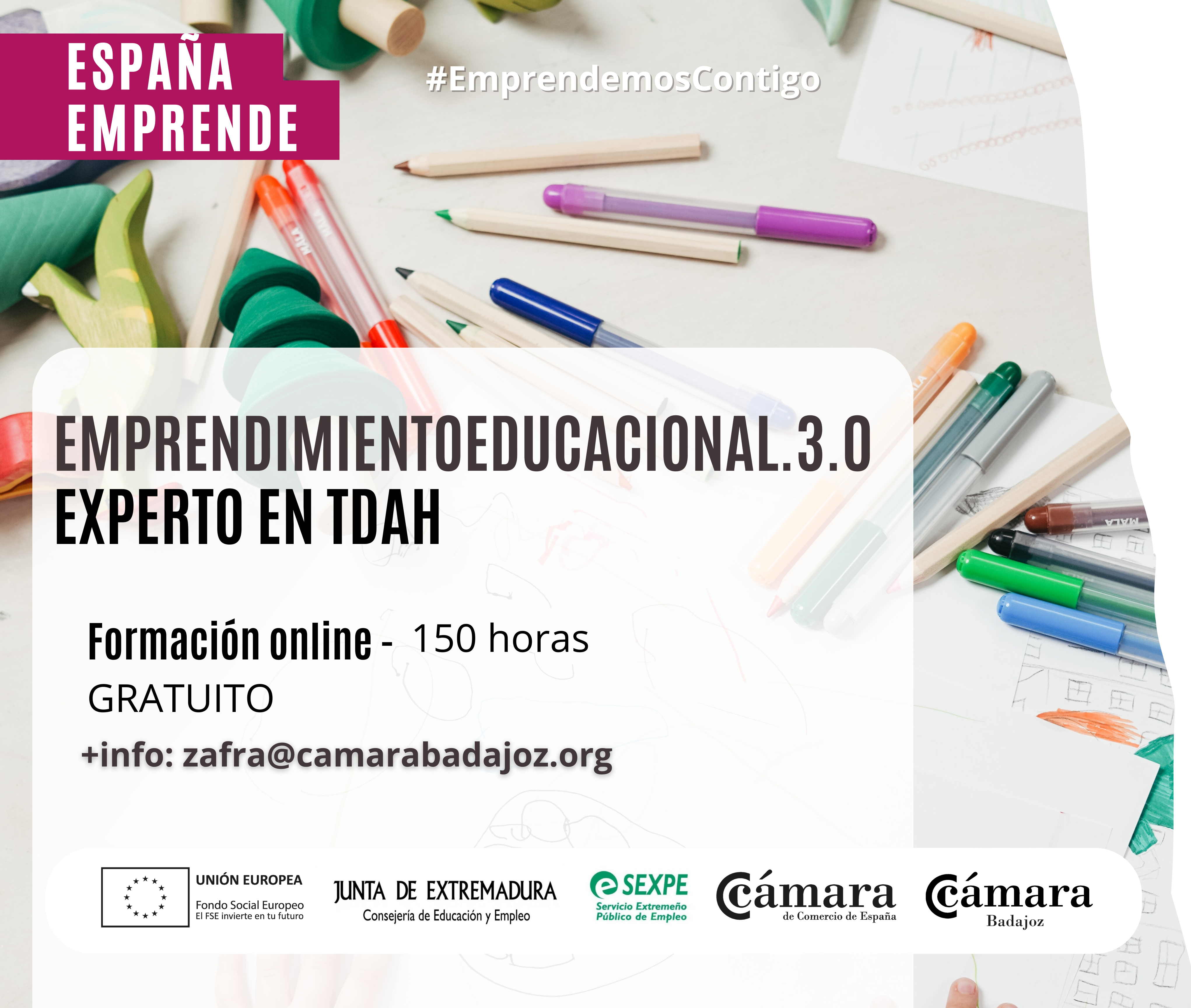 CURSO ESPAÑA EMPRENDE: EMPRENDIMIENTO EDUCACIONAL.3.0. EXPERTO EN TDAH