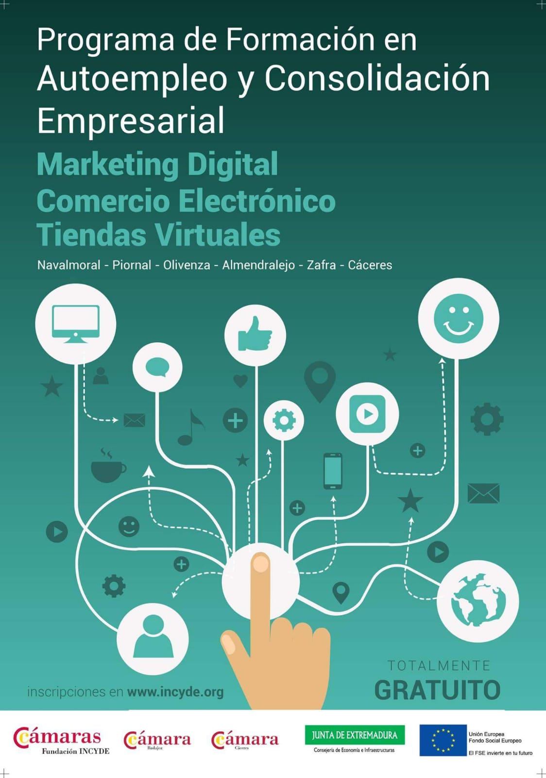 Programa de Formación de Autoempleo y Consolidación Empresarial EMPRENDIMIENTO y TIENDAS VIRTUALES