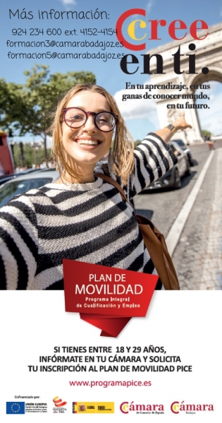 La Cámara publica una nueva convocatoria de ayudas para estancias  de jóvenes en empresas de la Unión Europea