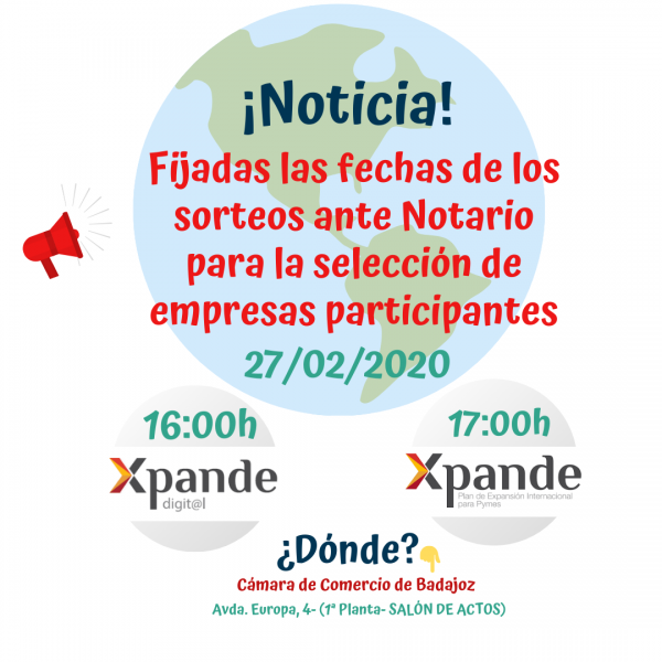 Celebración de los sorteos para  Xpande y Xpande Digital 2020
