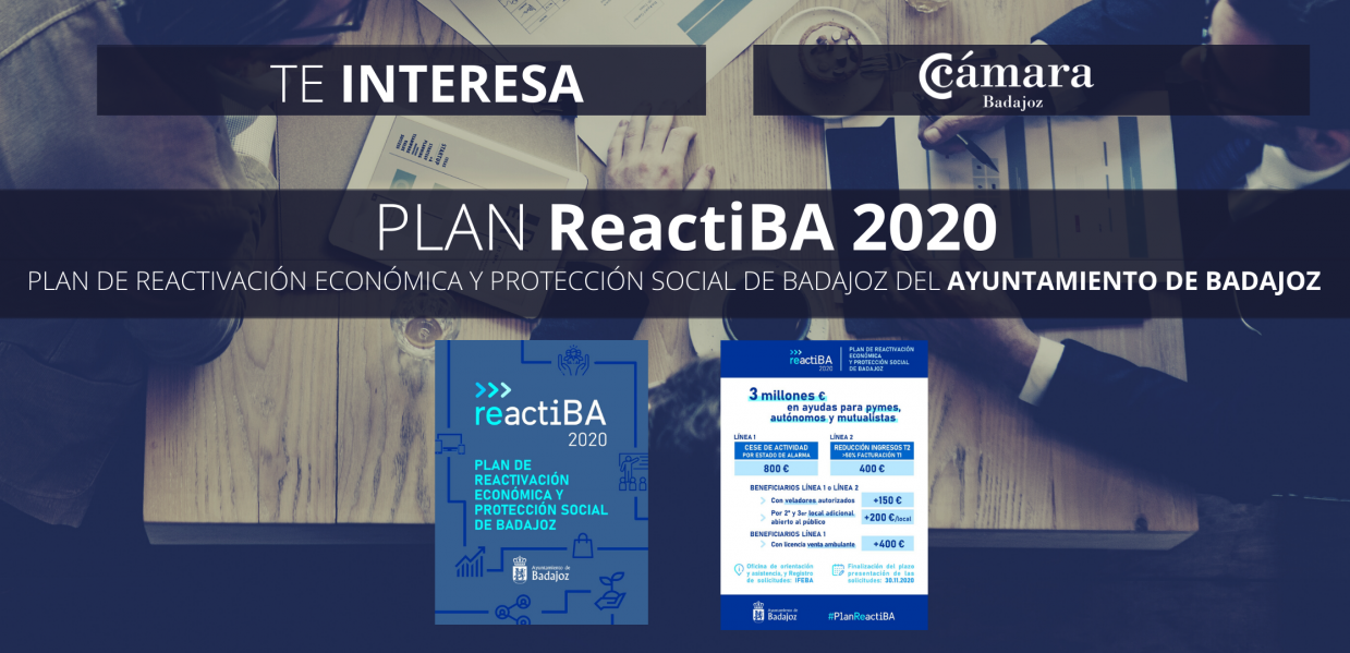 Ayudas para autónomos, mutualistas y empresas  con el Plan ReactiBa 