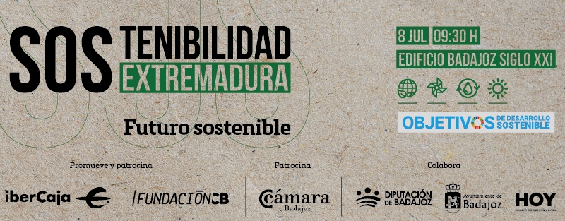 Empresas e Instituciones se darán cita el 8 de julio en la jornada SOStenibilidad Extremadura