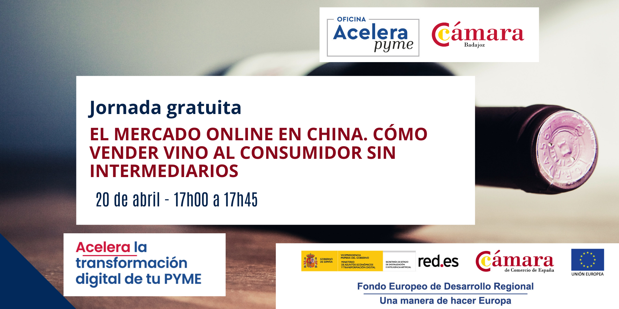 Webinar: El Mercado Online en China. Cómo vender vino al consumidor sin intermediarios