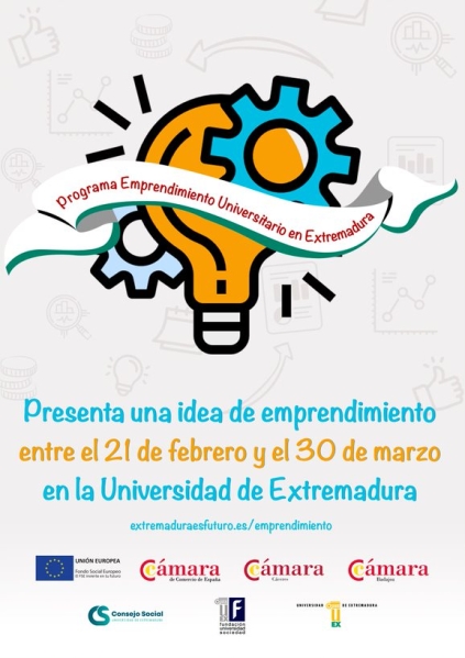 Abierto el plazo de participación en el Programa de Emprendimiento Universitario de Extremadura
