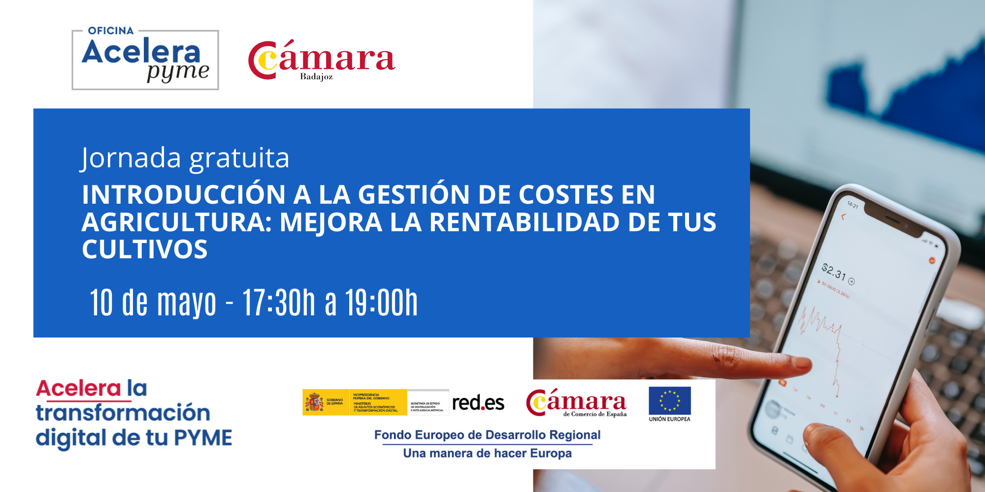 Webinar – INTRODUCCIÓN A LA GESTIÓN DE COSTES EN AGRICULTURA: Mejora la rentabilidad de tus cultivos