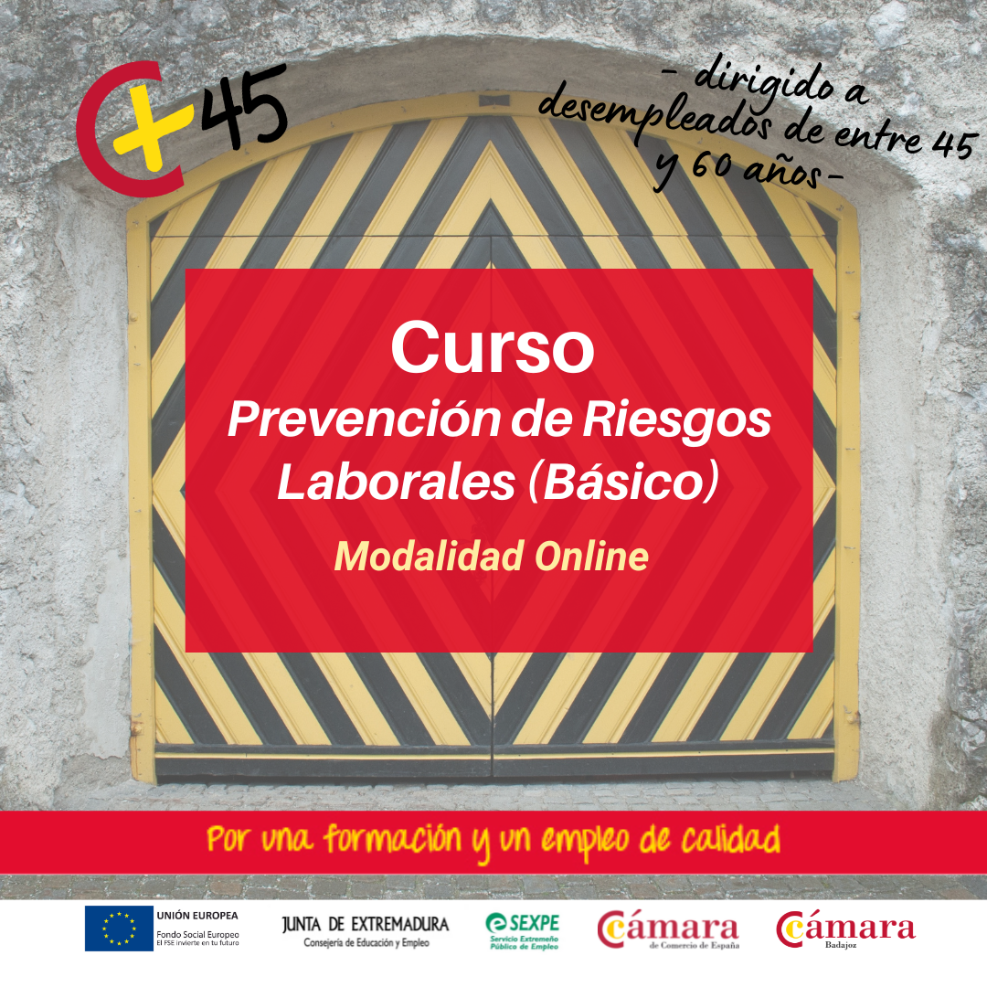 Curso 45+:  Prevención de Riesgos Laborales Básico