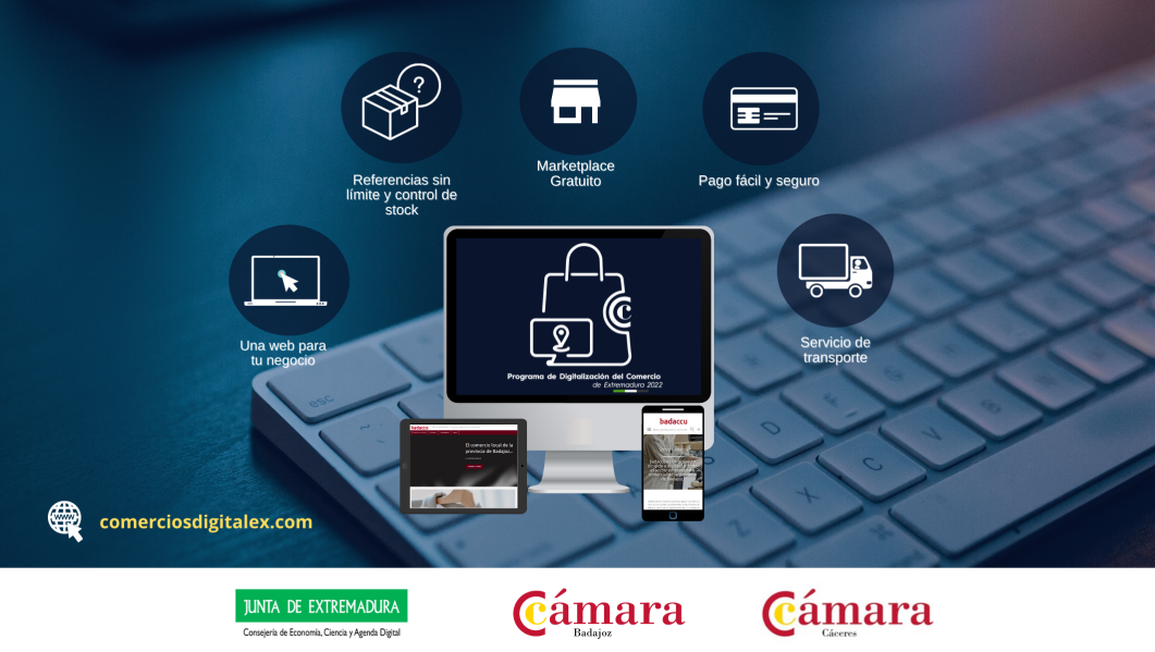 Con el Programa de Digitalización del Comercio de Extremadura 2022 el comercio podrá ganar presencia online