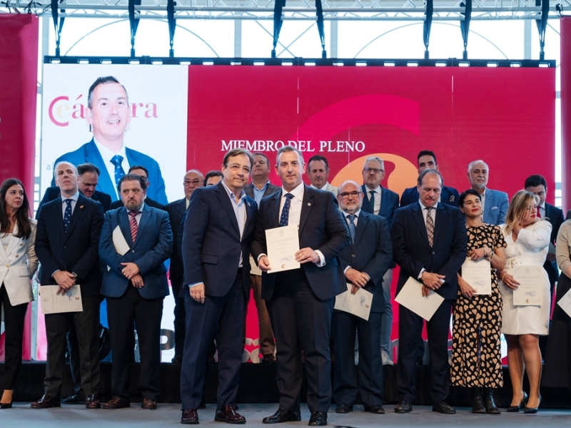 Se celebra el acto de presentación del nuevo Pleno de la Cámara de Comercio de Badajoz