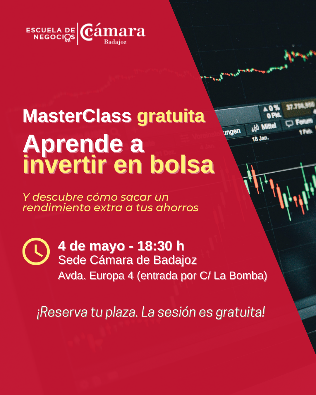 Masterclass gratuita: Aprende a invertir en bolsa