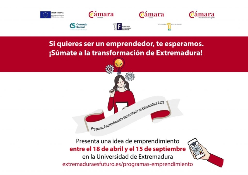 El Programa de Emprendimiento Universitario de Extremadura lanza su tercera convocatoria