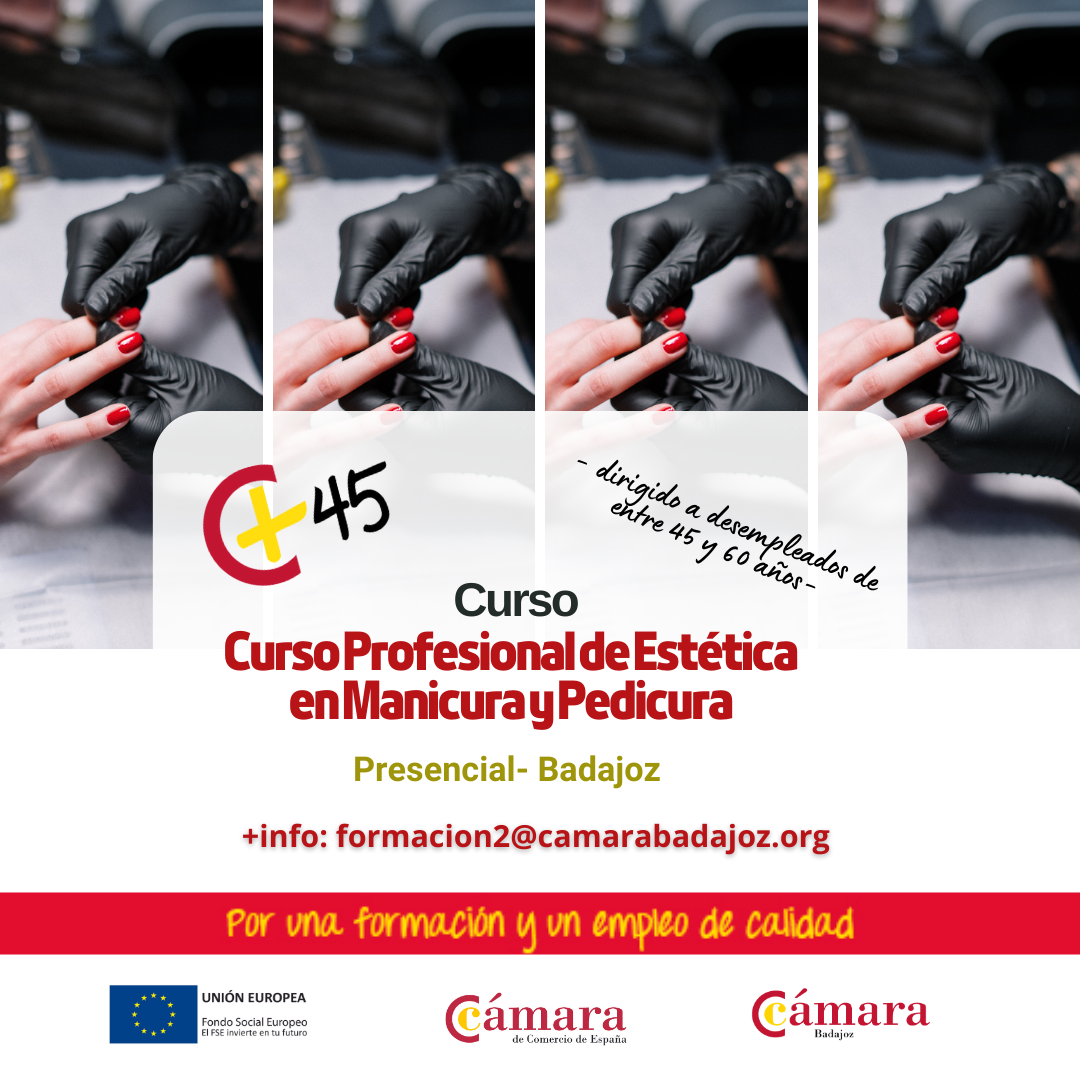 CURSO 45+: ESTÉTICA PROFESIONAL - MANICURA Y PEDICURA