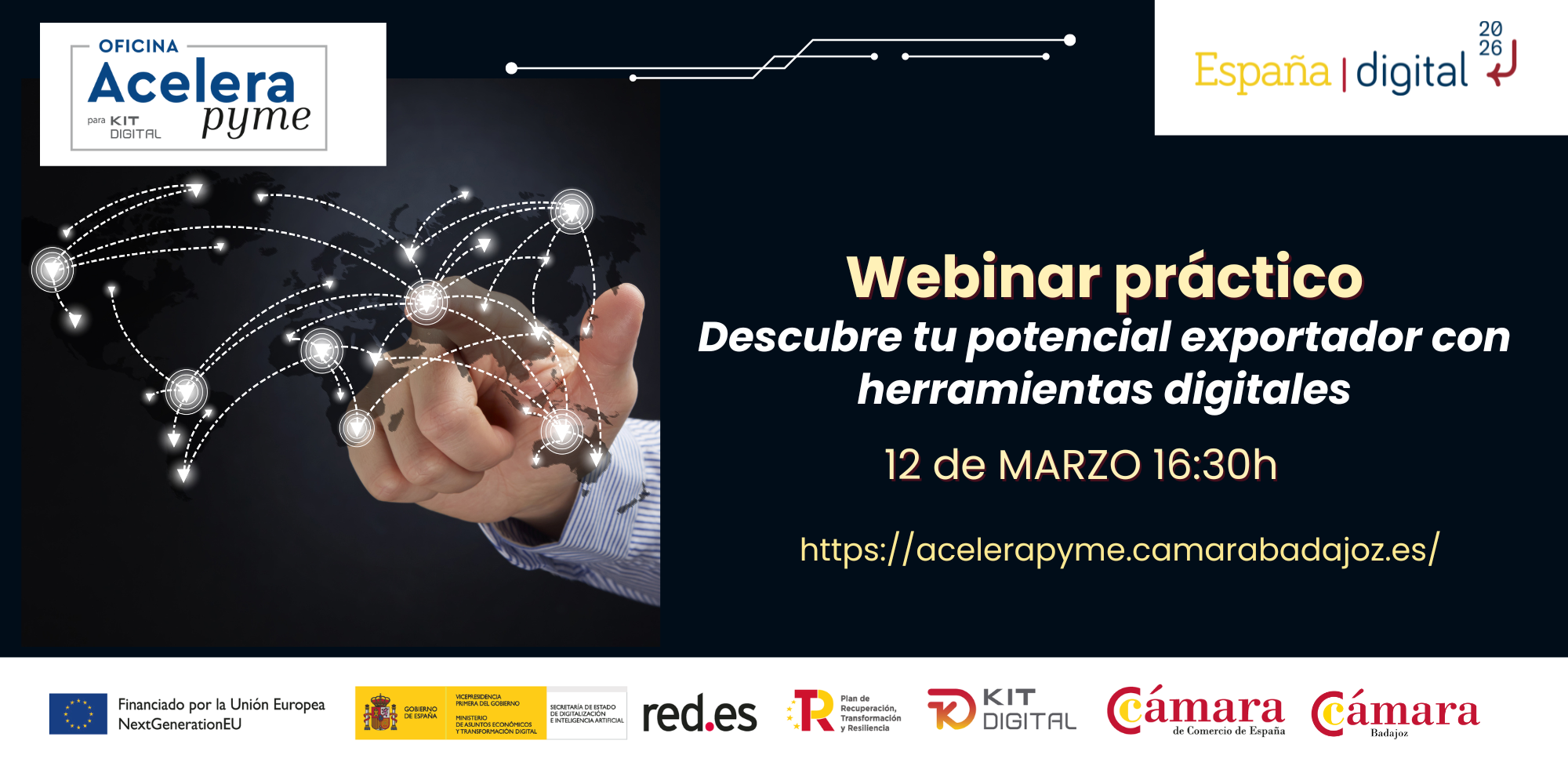 Webinar práctico – Descubre tu Potencial Exportador con herramientas digitales