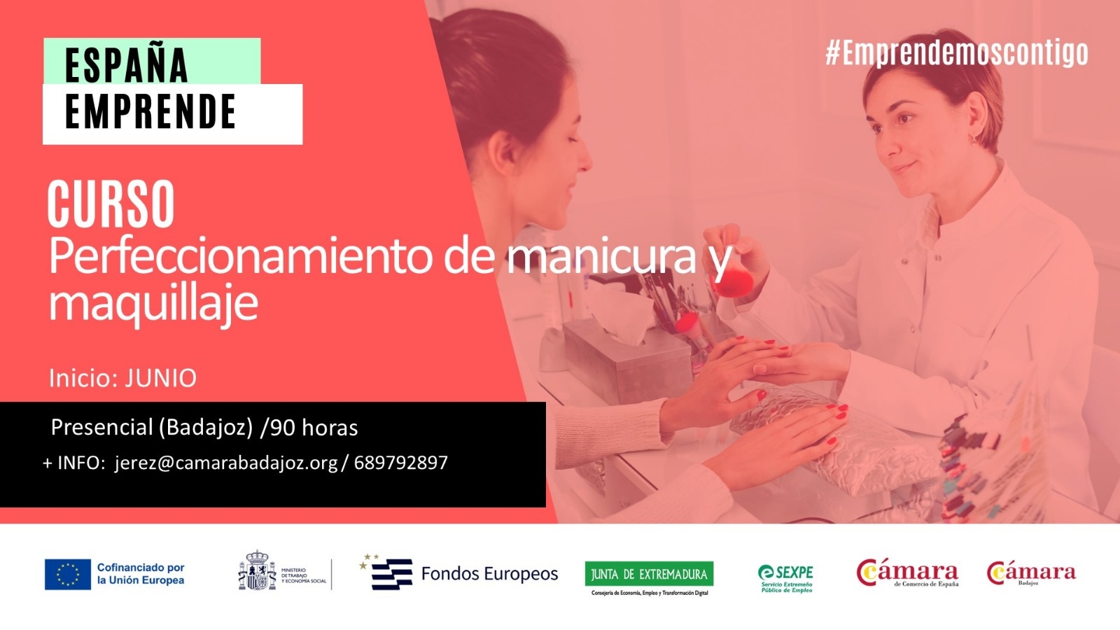 CURSO ESPAÑA EMPRENDE: PERFECCIONAMIENTO EN MANICURA Y MAQUILLAJE