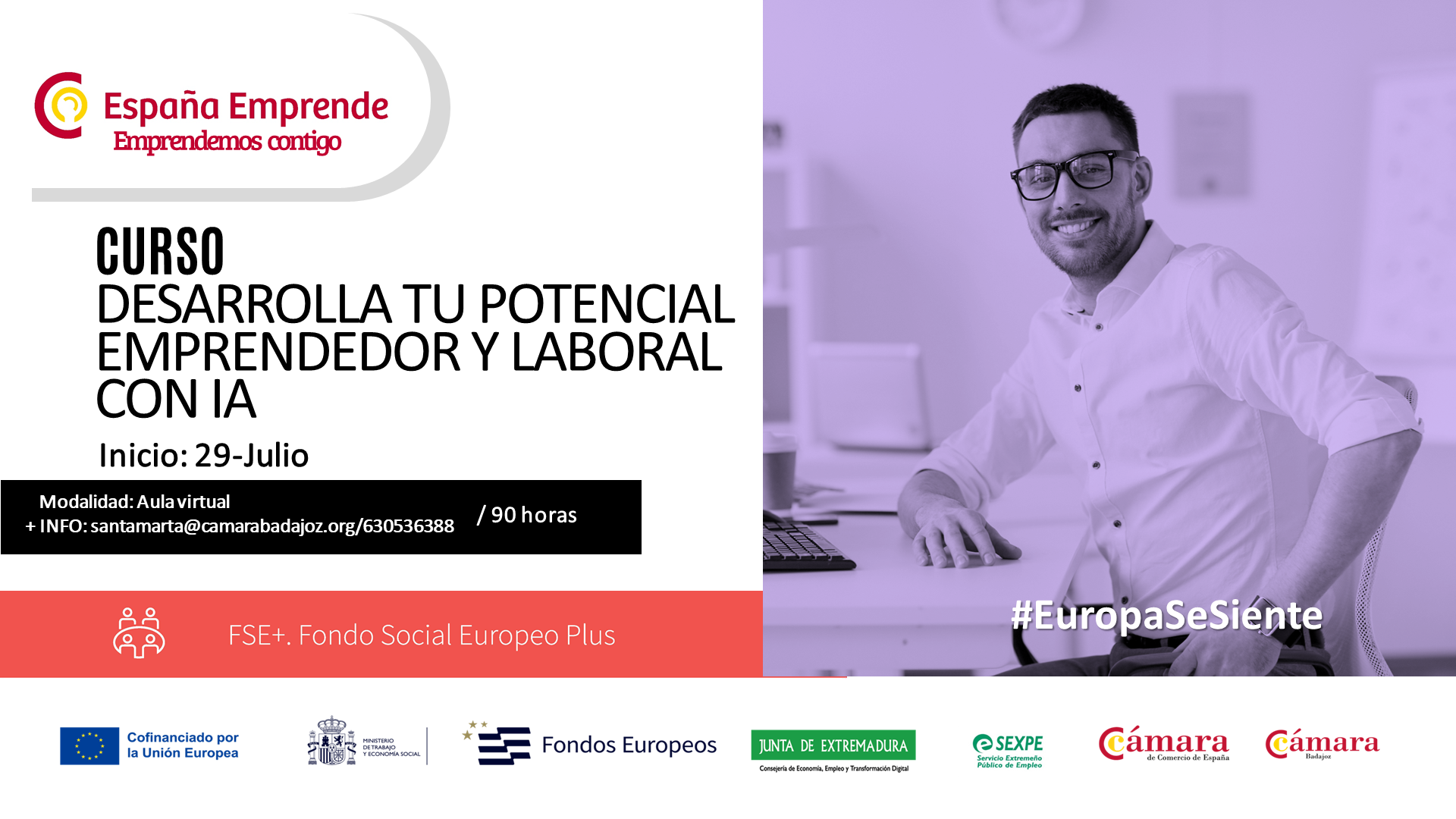 Curso España Emprende: DESARROLLA TU POTENCIAL EMPRENDEDOR Y LABORAL CON INTELIGENCIA ARTIFICIAL