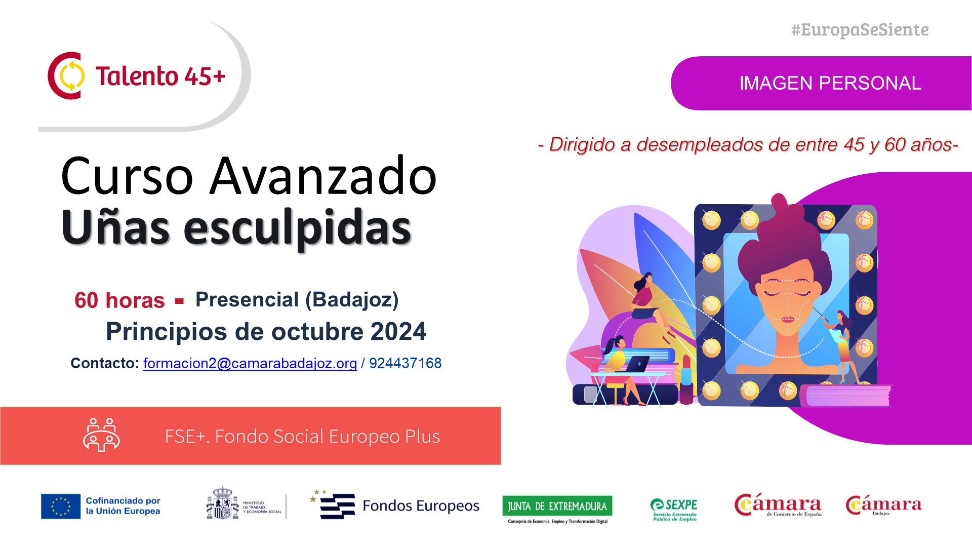 CURSO 45+: CURSO AVANZADO DE UÑAS ESCULPIDAS