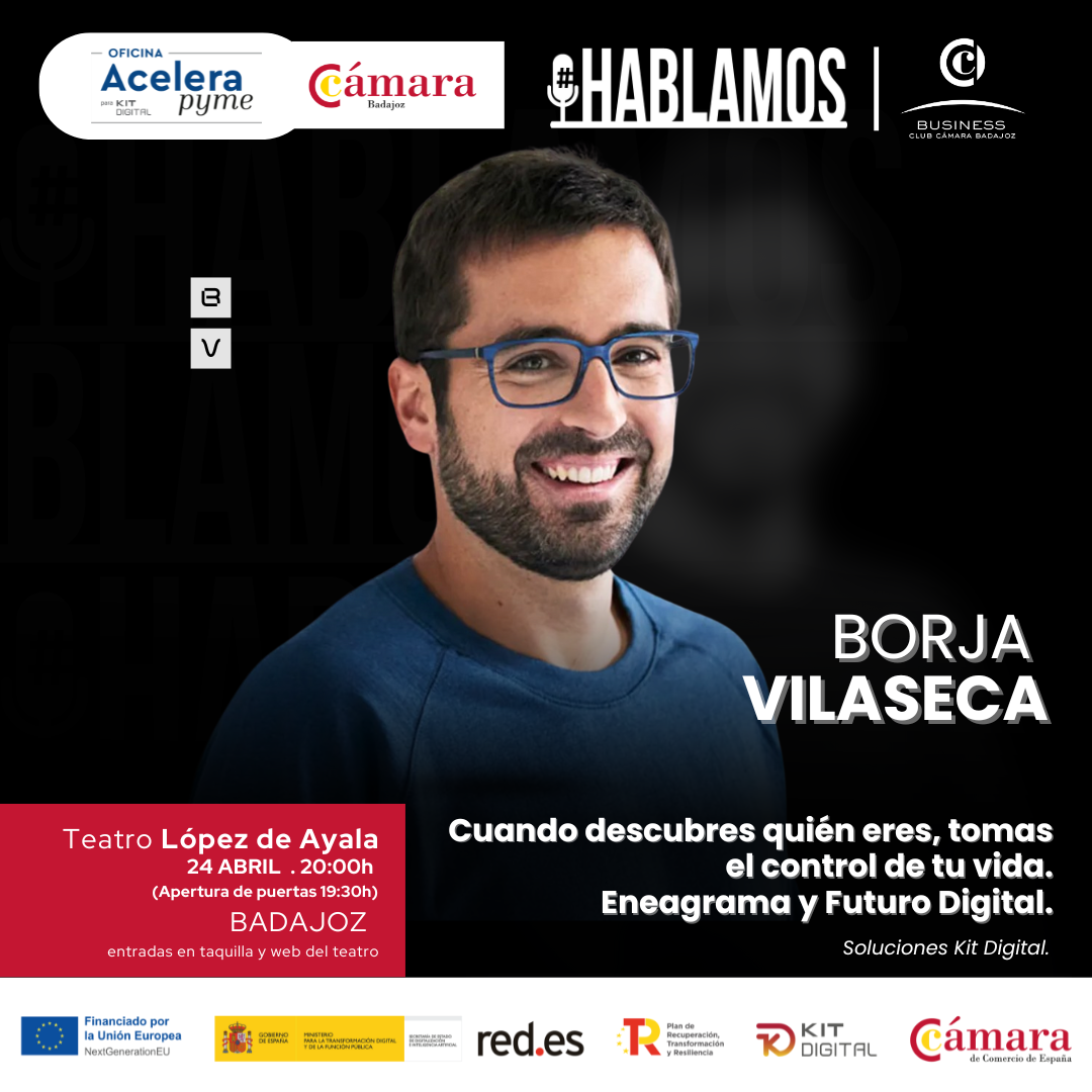 Vuelve el Ciclo #HABLAMOS con Borja Vilaseca el 24 de abril