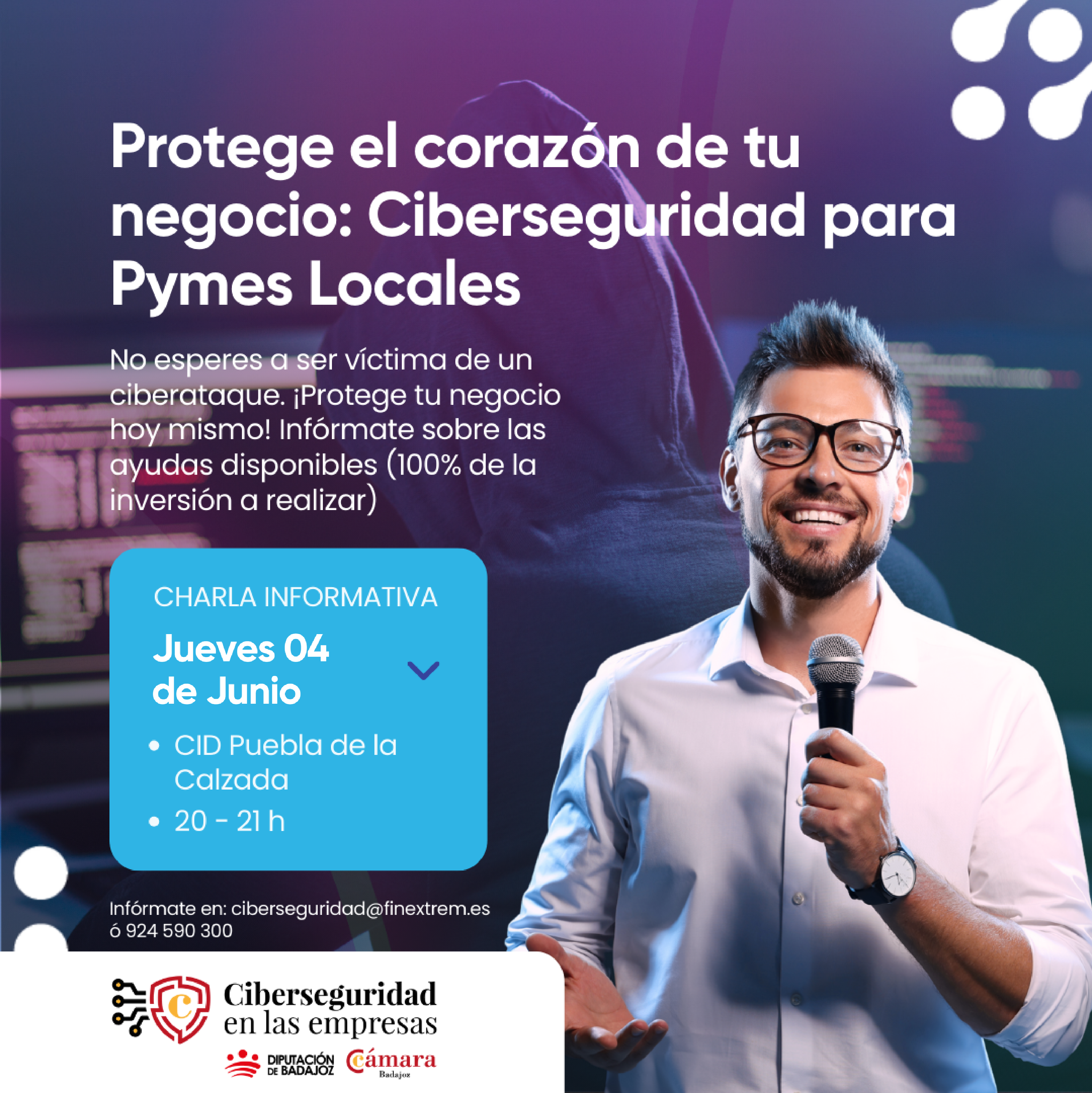 Protege el corazón de tu negocio: Ciberseguridad para Pymes Locales (Puebla de la Calzada)