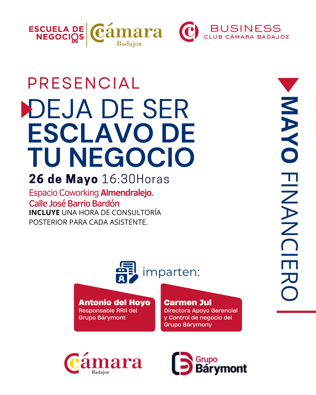 DEJA DE SER ESCLAVO DE TU NEGOCIO - Mayo Financiero (Almendralejo)