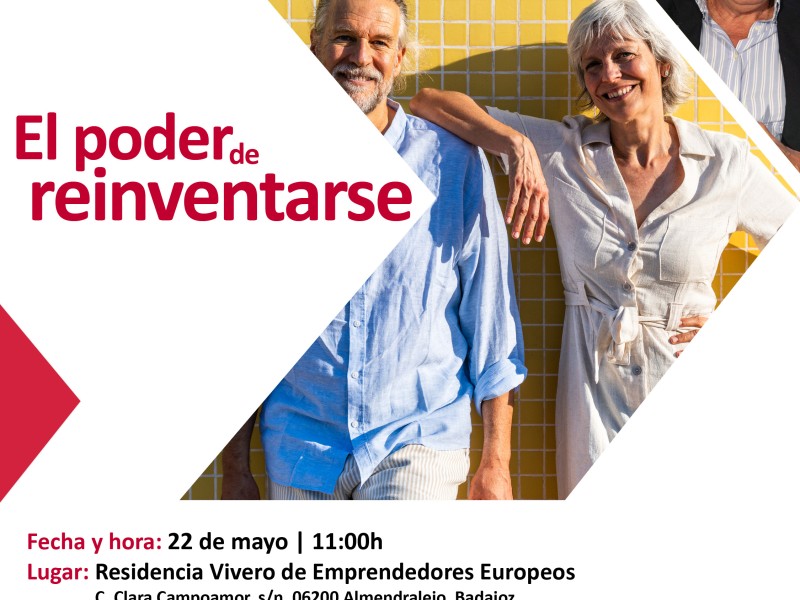 Cámara de Comercio de Badajoz y 65YMÁS apuestan por los sénior y ‘El poder de reinventarse’