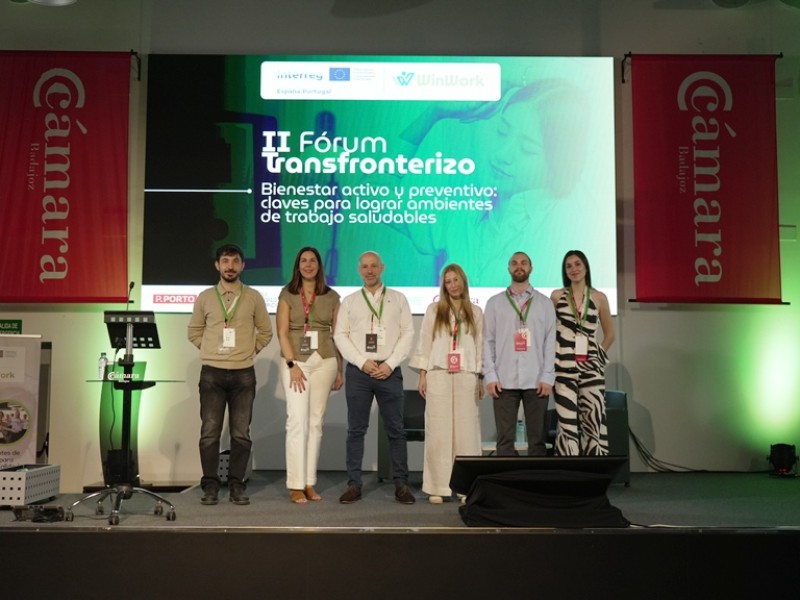 La Cámara de Comercio de Badajoz promueve los entornos de trabajo saludables en el II Fórum Transfronterizo sobre Bienestar Laboral