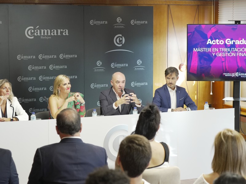 Clausura de la XXX edición del Máster de Tributación, Contabilidad y Gestión Financiera de la Cámara de Comercio de Badajoz