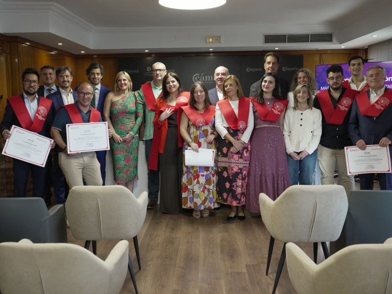 Clausura de la XXX edición del Máster de Tributación, Contabilidad y Gestión Financiera de la Cámara de Comercio de Badajoz