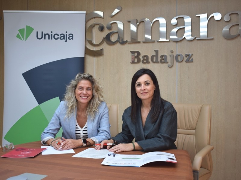 Unicaja y la Cámara de Comercio de Badajoz colaboran para fomentar el desarrollo del tejido empresarial