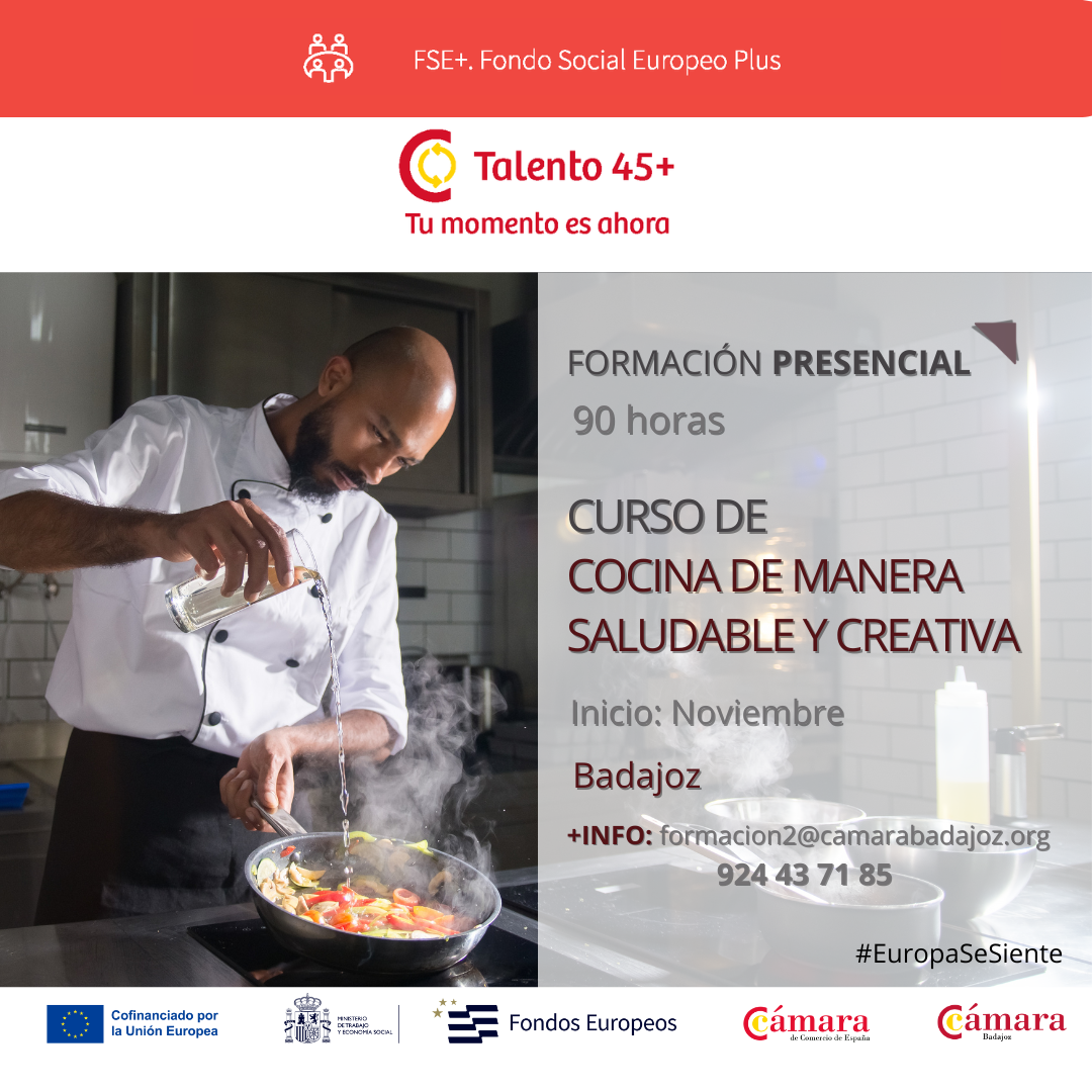 COCINA DE MANERA SALUDABLE Y CREATIVA