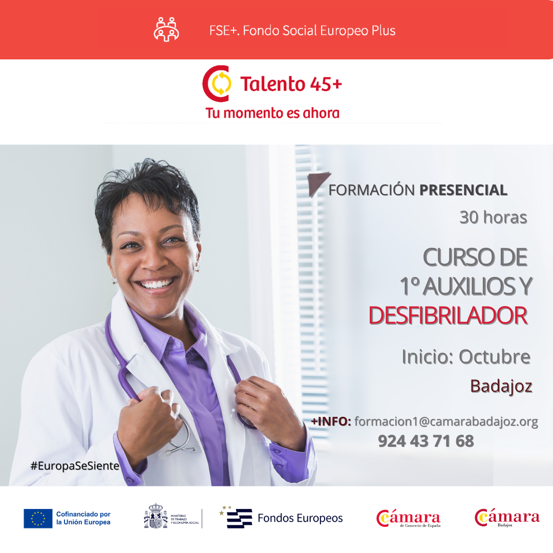 PRIMEROS AUXILIOS Y DESFIBRILADOR - Badajoz