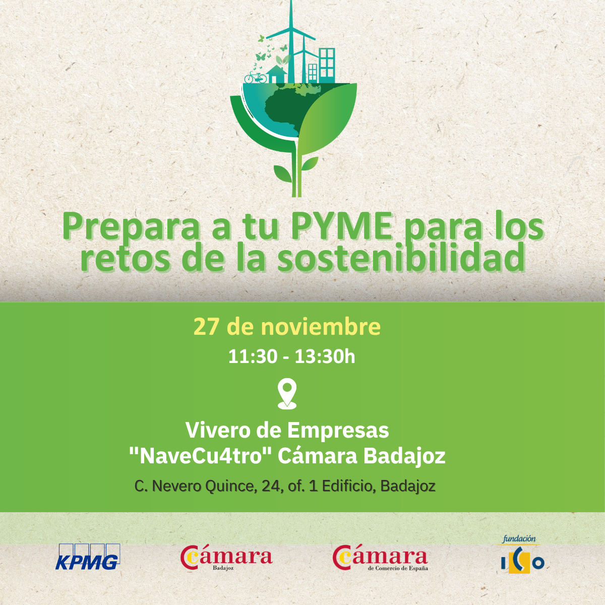 Jornada: Prepara a tu PYME para los retos de la sostenibilidad