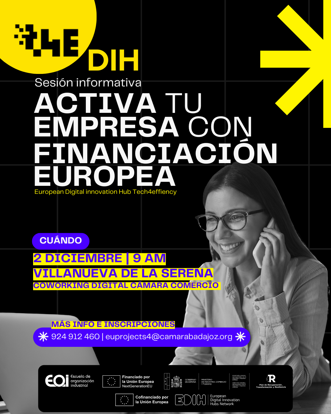 ACTIVA TU EMPRESA CON FINANCIACIÓN EUROPEA - VILLANUEVA DE LA SERENA