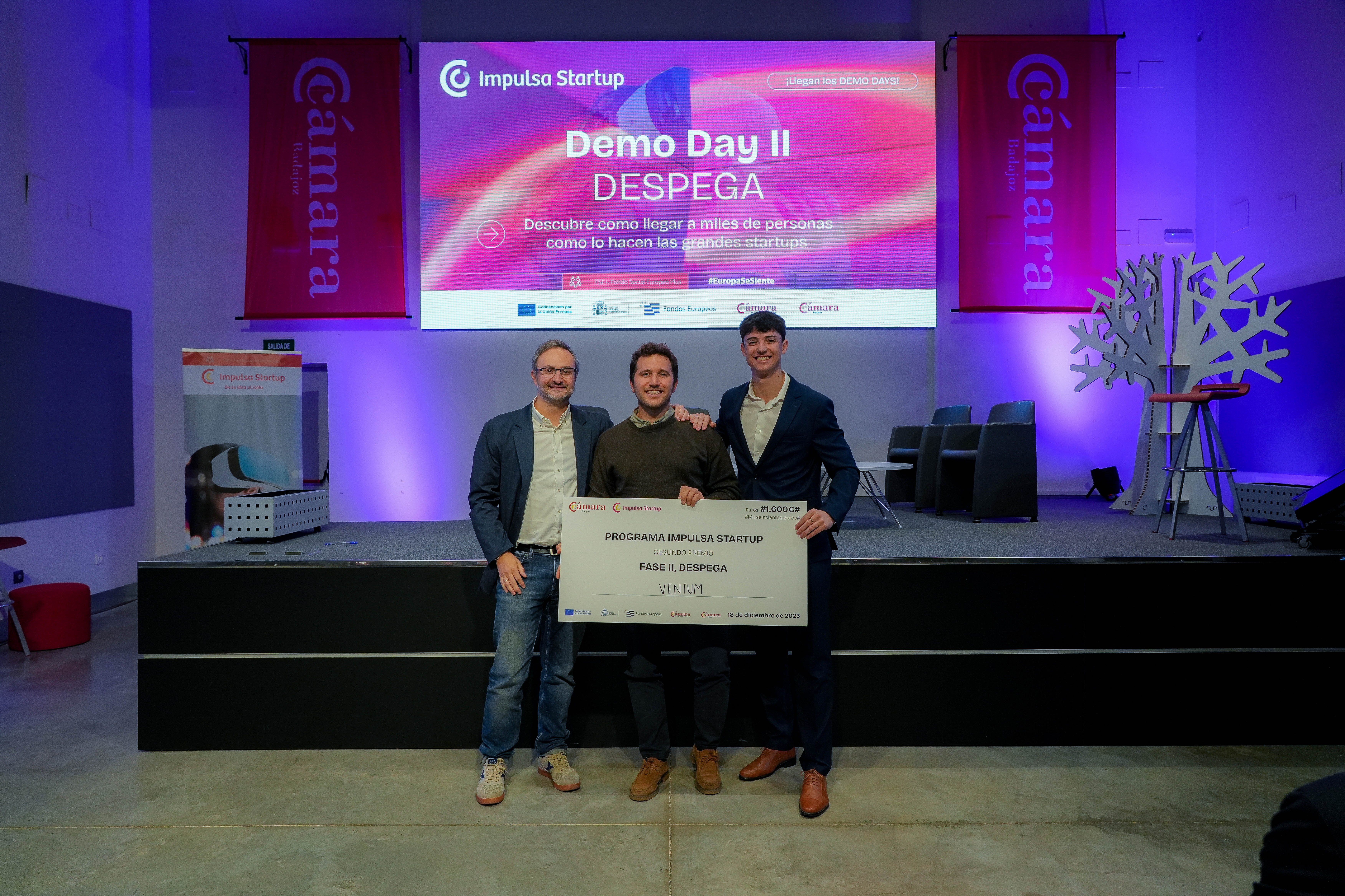 La Cámara de Comercio de Badajoz celebra el Demo Day de la Fase II del programa Impulsa Startup “Despega”