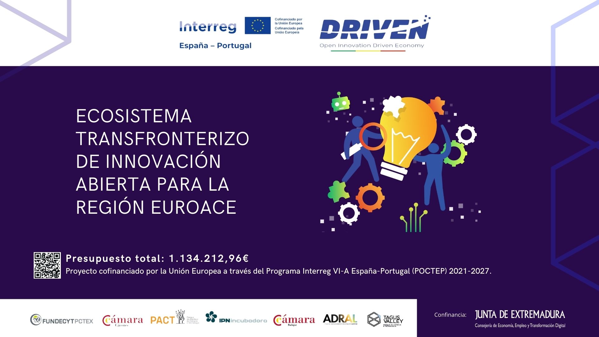 DRIVEN: Open Innovation Driven Economy  Programa España & Portugal (POCTEP) 2021-2027