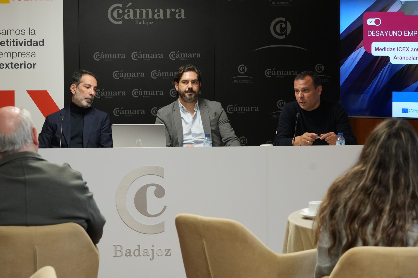 Cámara de Comercio de Badajoz e ICEX analizan las nuevas medidas ante la política arancelaria de EEUU