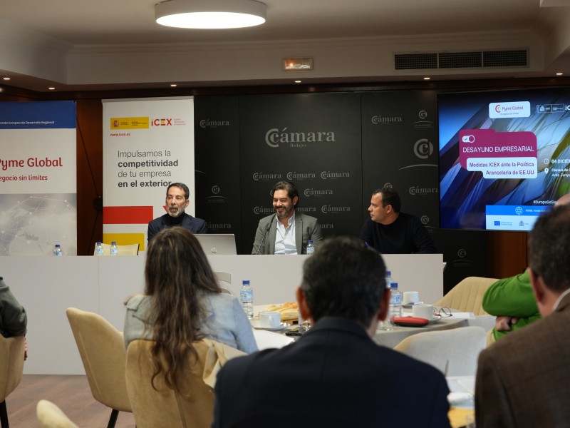 Cámara de Comercio de Badajoz e ICEX analizan las nuevas medidas ante la política arancelaria de EEUU